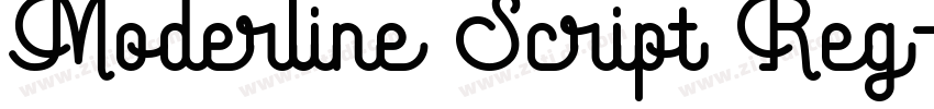 Moderline Script Reg字体转换